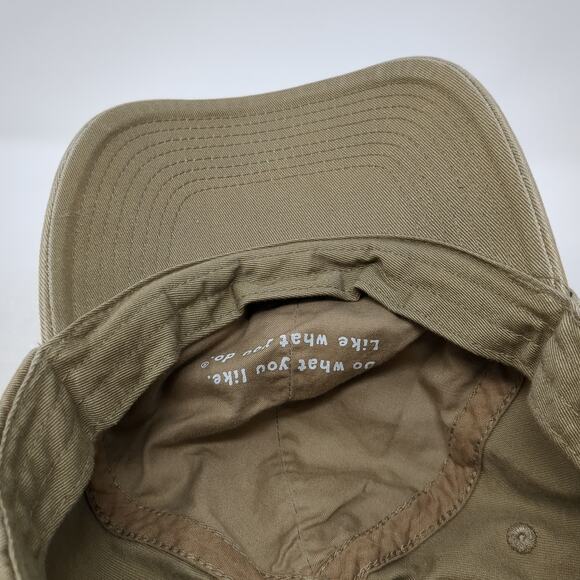 Tulip Grow Slideback Hat Solid Brown One Size Embroidered Life Is Good - Picture 8 of 9